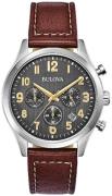 Bulova Miesten kello 96B301 Harmaa/Nahka Ø41 mm