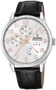 Festina Miesten kello F20278-A Hopea/Nahka Ø42 mm