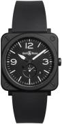 Bell & Ross BR-S-CERAMIC-MATTE Br S Quartz Musta/Kumi