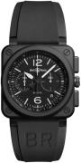 Bell & Ross Miesten kello BR0394-BL-CE Br 03-94 Musta/Kumi