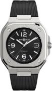 Bell & Ross Miesten kello BR05A-BL-ST/SRB Br 05 Musta/Kumi