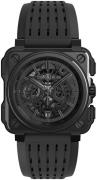 Bell & Ross Miesten kello BR-X1-PHANTOM Experimental Musta/Kumi