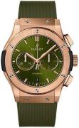 Hublot Miesten kello 541.OX.8980.RX Classic Fusion Vihreä/Kumi Ø42