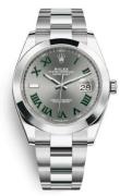 Rolex Miesten kello 126300-0013 Datejust 41 Wimbledon Harmaa/Teräs