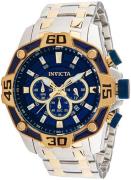 Invicta Miesten kello 33845 Sininen/Kullansävytetty teräs Ø52 mm