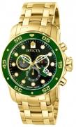 Invicta Miesten kello 0075 Pro Diver Vihreä/Teräs Ø48 mm