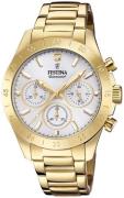 Festina Naisten kello F20400-1 Hopea/Kullansävytetty teräs Ø38.5 mm