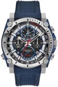 Bulova Miesten kello 98B315 Precisionist Musta/Kumi Ø46.5 mm