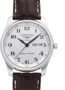 Longines Miesten kello L2.910.4.78.3 Master Hopea/Nahka Ø40 mm