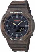 Casio Miesten kello GA-2100FR-5AER G-Shock Musta/Muovi Ø45.4 mm