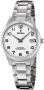 Festina Naisten kello F20509-1 Classic Valkoinen/Teräs Ø31 mm