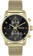 Hugo Boss Miesten kello 1513838 Skymaster Musta/Kullansävytetty