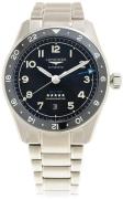 Longines Miesten kello L3.812.4.53.6 Spirit Zulu Time Musta/Teräs