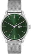 Lacoste Miesten kello 2011189 Vihreä/Teräs Ø42 mm