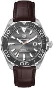 TAG Heuer Miesten kello WAY201M.FC6474 Aquaracer Harmaa/Nahka Ø43 mm