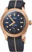 Oris Miesten kello 01 401 7764 3185-Set Diving Sininen/Tekstiili Ø40