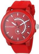 Tommy Hilfiger Miesten kello 1791480 Denim Punainen/Kumi Ø44 mm