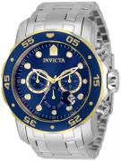 Invicta Miesten kello 33996 Pro Diver Sininen/Teräs Ø48 mm