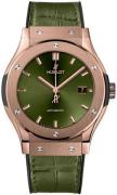 Hublot Miesten kello 542.OX.8980.LR Classic Fusion Vihreä/Kumi Ø42