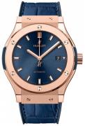 Hublot Miesten kello 542.OX.7180.LR Classic Fusion Sininen/Nahka Ø42