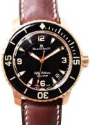 Blancpain Miesten kello 5015A-3630-63B Fifty Fathoms Musta/Kumi Ø45