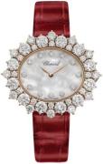 Chopard Naisten kello 13A390-5102 Diamond Hour Valkoinen/Nahka Ø40 mm