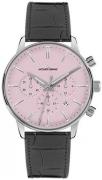 Jacques Lemans Miesten kello 1-209F Pinkki/Nahka Ø39 mm