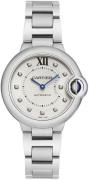 Cartier Naisten kello W4BB0021 Ballon Bleu De Valkoinen/Teräs Ø33 mm