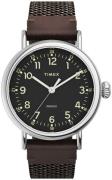 Timex Miesten kello TW2U89600 Standard Musta/Nahka Ø40 mm