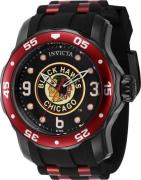 Invicta Miesten kello 42645 NHL Musta/Teräs Ø48 mm