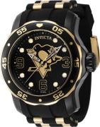 Invicta Miesten kello 42322 NHL Musta/Teräs Ø48 mm