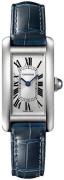 Cartier Naisten kello WSTA0043 Tank Americaine Hopea/Nahka