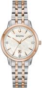 Bulova Naisten kello 98P213 Sutton Valkoinen/Teräs Ø31 mm