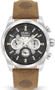 Timberland Miesten kello TDWGF2200704 Hadlock Musta/Nahka Ø47 mm