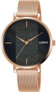 Lorus Naisten kello RG210SX9 Ladies Musta/Punakultasävyinen Ø34 mm