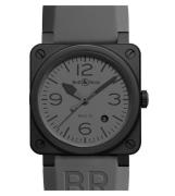 Bell & Ross Miesten kello BR0392-COMMANDO-CE BR 03-92 Harmaa/Kumi