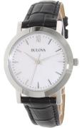 Bulova Naisten kello 96X132 Dress Valkoinen/Nahka Ø32 mm