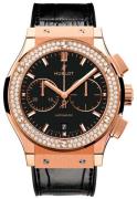 Hublot Miesten kello 521.OX.1181.LR.1104 Classic Fusion Musta/Nahka