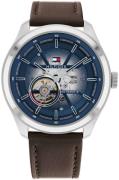 Tommy Hilfiger Miesten kello 1791888 Oliver Sininen/Nahka Ø42 mm