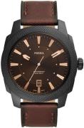 Fossil Miesten kello FS5972 Machine Ruskea/Nahka Ø49 mm