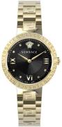 Versace Naisten kello VE2K00721 Greca Musta/Kullansävytetty teräs