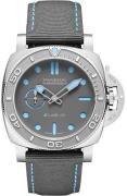 Panerai Miesten kello PAM01225 Submersible Harmaa/Tekstiili Ø44 mm