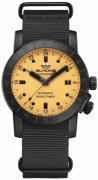 Glycine Miesten kello GL0463 Combat Oranssi/Nahka Ø42 mm