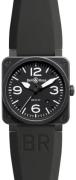 Bell & Ross Miesten kello BR0392-BL-CA BR 03-92 Musta/Kumi Ø42 mm