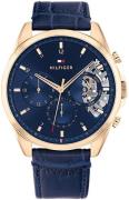 Tommy Hilfiger Miesten kello 1710451 Baker Sininen/Nahka Ø43.5 mm