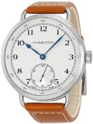 Hamilton Miesten kello H78719553 Khaki Navy Pioneer Valkoinen/Nahka