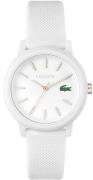 Lacoste 12.12 Naisten kello 2001211 Valkoinen/Kumi Ø36 mm