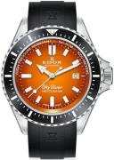 Edox Miesten kello 80120-3NCA-ODN Skydiver Oranssi/Kumi Ø44 mm