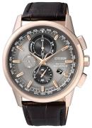 Citizen Miesten kello AT8113-12H Eco Drive 180 Harmaa/Nahka Ø43 mm