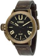 U-Boat Miesten kello 7797 Classico Musta/Nahka Ø47 mm